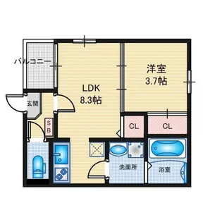 Grace日比野【1階】の間取り