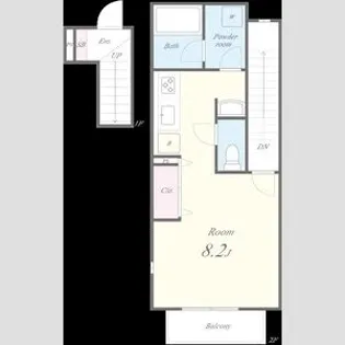 ポートパレス東海通【2階】の間取り