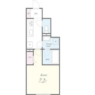 ポートパレス東海通【1階】の間取り
