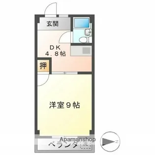 AQUA STAGE みなと【5階】の間取り