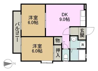 ウィンドミル【2階】の間取り