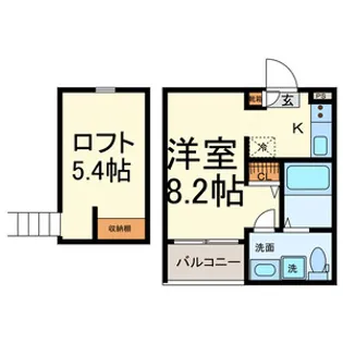 ROROつゆはし【1階】の間取り