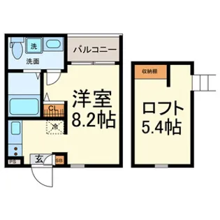 ROROつゆはし【2階】の間取り