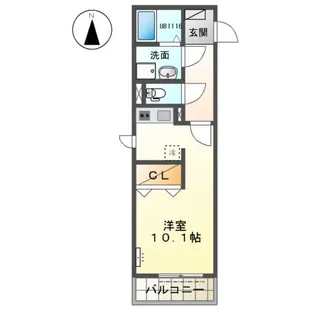 サザンホープ【203号室】の間取り