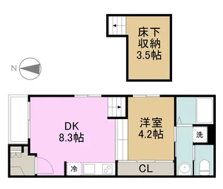 ハーモニーテラス四番Ⅳ【1階】の間取り