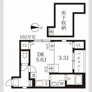 カーサルピナスティーアール【1階】の間取り