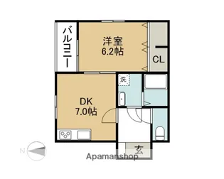 ドリーム東海通【1階】の間取り