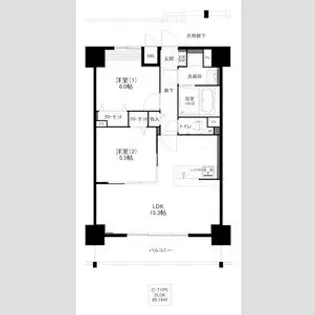 カーサ ジ マーレ【9階】の間取り