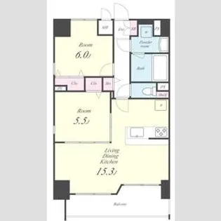 カーサ ジ マーレ【9階】の間取り