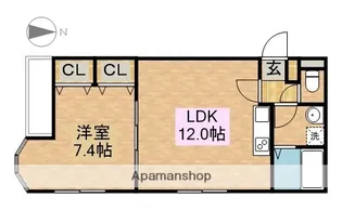 カーサ・フィオーレⅠ【2階】の間取り