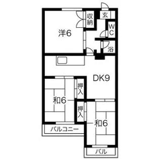 コーニッシュ西中島(旧 西中島第二マンション)【7階】の間取り