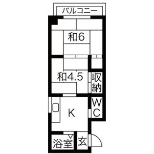 ニューマンション丸由(まるよし)【2A号室】の間取り