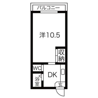 ニューマンション丸由(まるよし)【4階】の間取り