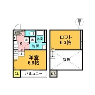 VITA鳴浜【1階】の間取り