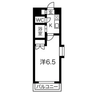 カーサ川並【2階】の間取り