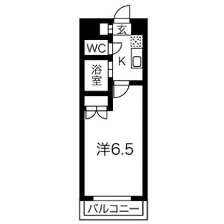 1Kの間取り画像