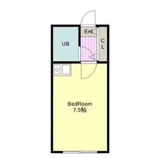 コーポ飛馬【412号室】の間取り