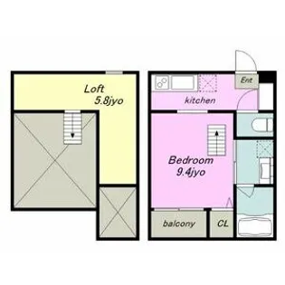 クローバー【1階】の間取り