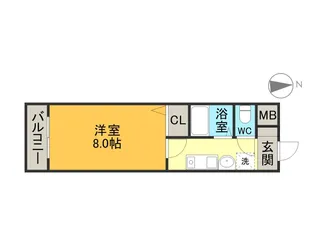 コンフォート幸【1階】の間取り