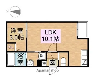 Warren shouhouⅠ【3階】の間取り