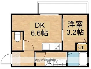 CASA NANA OE【3階】の間取り