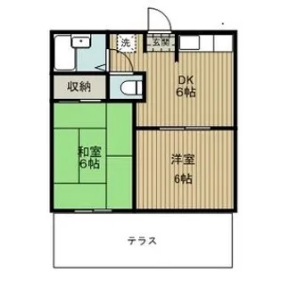 ハイツ藤【1階】の間取り