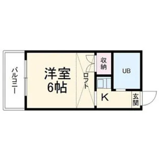 カーサ道徳【201号室】の間取り