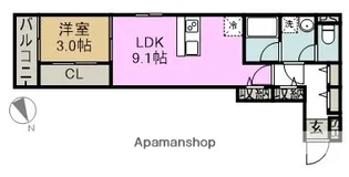 ベネフィス港楽【1階】の間取り