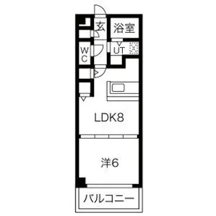 エクセレント港【203号室】の間取り