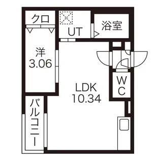 WARREN KANSEIⅡ【1階】の間取り