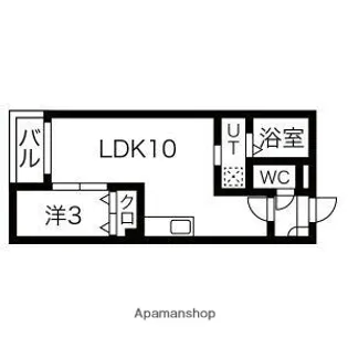 Warren shibata 1【3階】の間取り