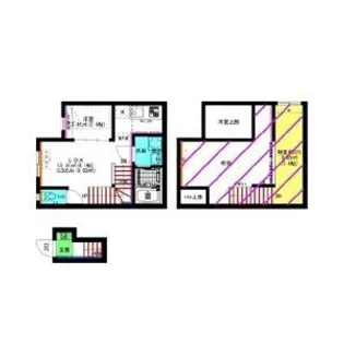 AX港楽【2階】の間取り