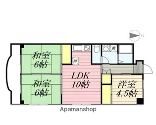 プレズ名古屋入場【4階】の間取り
