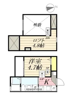 ドミトリー上高畑【2階】の間取り