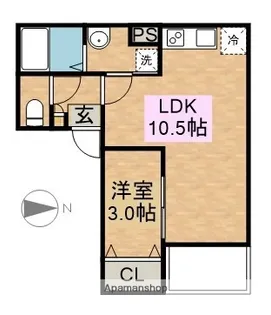 GRANDBLUE SHOHOⅡ【2階】の間取り