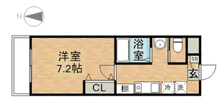 1Kの間取り画像