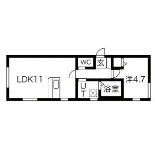LEGIOIEささしまライブ駅4【1階】の間取り