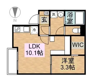 STORIA六番町【2階】の間取り