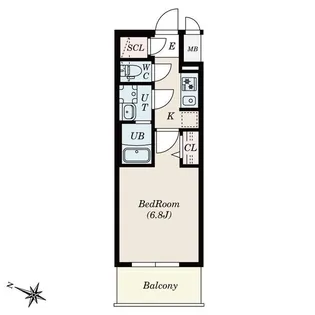S-RESIDENCE熱田一番【9階】の間取り