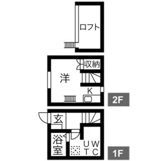 プランベイム道徳【1階】の間取り