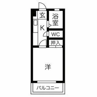 CIEL荒子川【202号室】の間取り