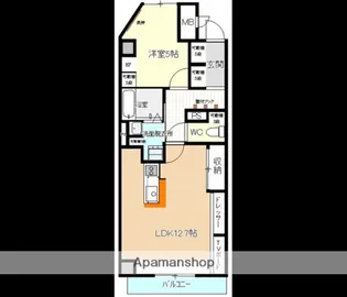 ボニール鶴里【4階】の間取り
