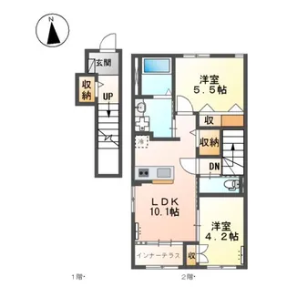 ディアバルド【2階】の間取り
