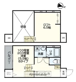 LUNA FORZA柴田【1階】の間取り