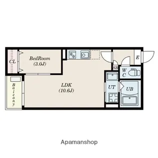 Jack inaei Ⅰ【1階】の間取り