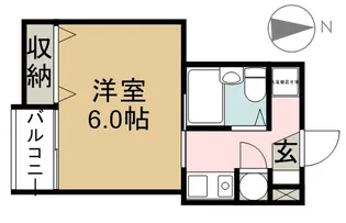 都ビル築地【403号室】の間取り