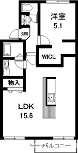 サンヴィラ滝ノ水A棟【2階】の間取り