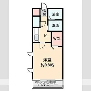ラ・メール港楽【1階】の間取り