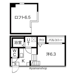 グロリア東海通【2階】の間取り