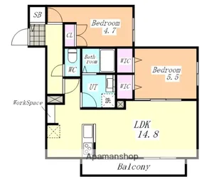 NOBLESSE ROKUBAN【3階】の間取り